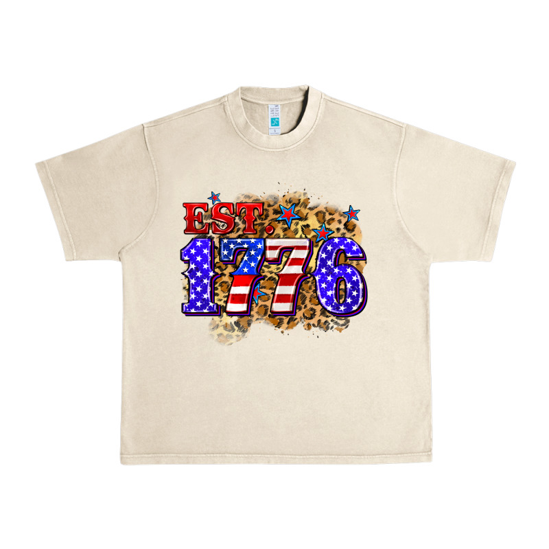 Est. 1776 4th Of July Urban Heavy Tee by Zillion Design Studio | Teevron