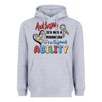 Heather Grey autism it's not a disability it's a different abil Heavyweight Hoodie - MaliasSmallBusiness