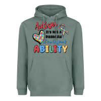 Sage autism it's not a disability it's a different abil Heavyweight Hoodie - MaliasSmallBusiness