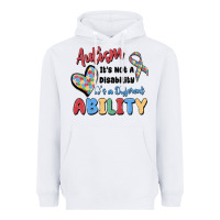 White autism it's not a disability it's a different abil Heavyweight Hoodie - MaliasSmallBusiness