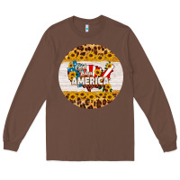 God Bless America Round Coaster Long Sleeve Tee | Teevron