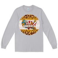 Moon Dust god bless america round coaster Long Sleeve Tee - HRA Design Shop