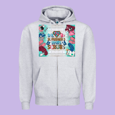 This Superhero Wears Scrubs Tumbler Zipper Hoodie Designed By Bundleandbundleshop