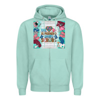 Seafoam this superhero wears scrubs tumbler Zipper Hoodie - BundleAndBundleShop