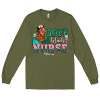 Army Green afro  nurse dope black Long Sleeve Tee - AdoDesignShop