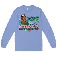Colony Blue afro  nurse dope black Long Sleeve Tee - AdoDesignShop