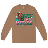 Toasted Coconut afro  nurse dope black Long Sleeve Tee - AdoDesignShop