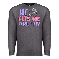 Charcoal Heather he fits me perfectly Premium Sweatshirt - MaliasSmallBusiness