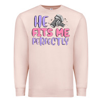 Pale Pink he fits me perfectly Premium Sweatshirt - MaliasSmallBusiness