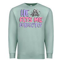 Seafoam he fits me perfectly Premium Sweatshirt - MaliasSmallBusiness