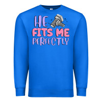 True Royal he fits me perfectly Premium Sweatshirt - MaliasSmallBusiness