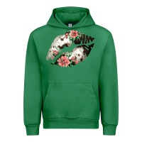 Emerald Cowhide And Flowers Lips Urban Hoodie - Bettercallsaul