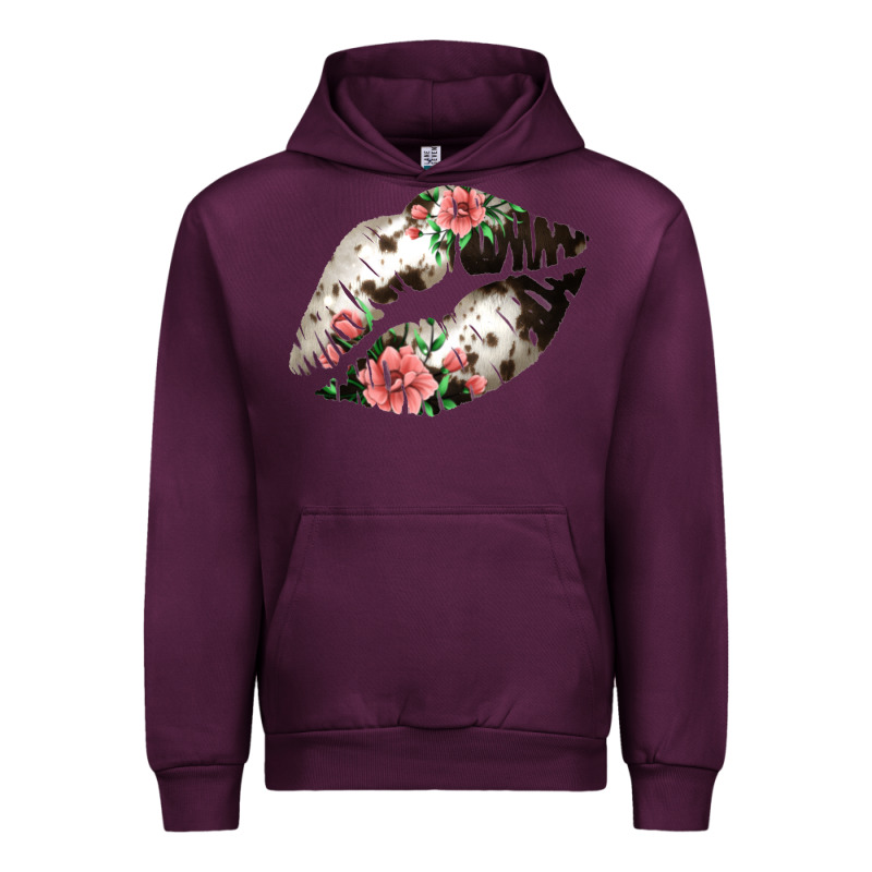 Cowhide And Flowers Lips Urban Hoodie by Bettercallsaul | Teevron
