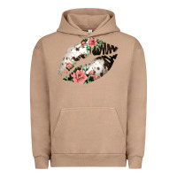 Pigment Burro Cowhide And Flowers Lips Urban Hoodie - Bettercallsaul