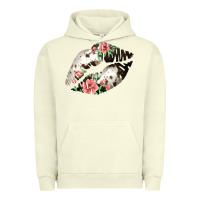 Pigment Pistachio Cowhide And Flowers Lips Urban Hoodie - Bettercallsaul