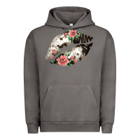 Pigment Tornado Cowhide And Flowers Lips Urban Hoodie - Bettercallsaul