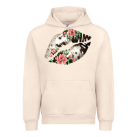 Sandshell Cowhide And Flowers Lips Urban Hoodie - Bettercallsaul