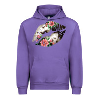 Tulip Cowhide And Flowers Lips Urban Hoodie - Bettercallsaul