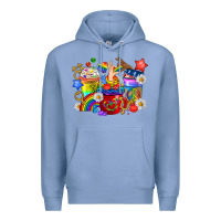 Colony Blue LGBTQ+ Pride Coffee Cups Premium Hoodie - BundleAndBundleShop
