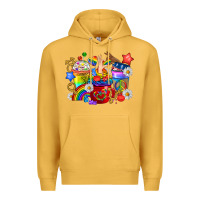 Mustard LGBTQ+ Pride Coffee Cups Premium Hoodie - BundleAndBundleShop