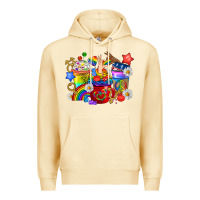Pina Colada LGBTQ+ Pride Coffee Cups Premium Hoodie - BundleAndBundleShop