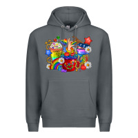 Rock LGBTQ+ Pride Coffee Cups Premium Hoodie - BundleAndBundleShop