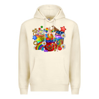 Sandshell LGBTQ+ Pride Coffee Cups Premium Hoodie - BundleAndBundleShop