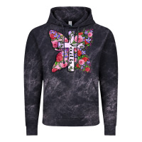 Cloud Black faith butterfly cross Vintage Hoodie - Zillion Design Studio
