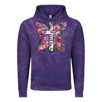 Cloud Purple faith butterfly cross Vintage Hoodie - Zillion Design Studio