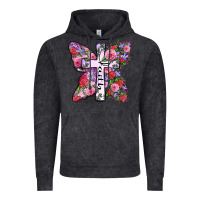 Vintage Black faith butterfly cross Vintage Hoodie - Zillion Design Studio