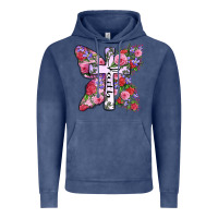 Vintage Denim faith butterfly cross Vintage Hoodie - Zillion Design Studio