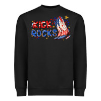 Black kick rocks cowboy boots fourth of july Heavyweight Sweatshirt - texasbilliewilder