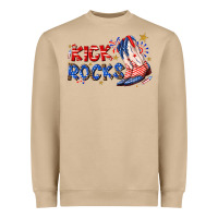 Mushroom kick rocks cowboy boots fourth of july Heavyweight Sweatshirt - texasbilliewilder