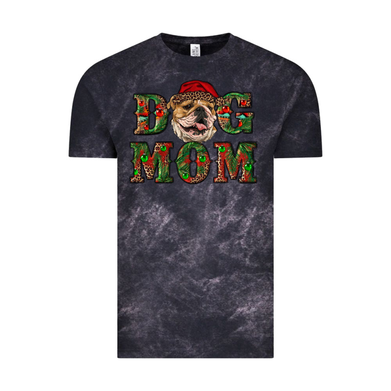 English Bulldog Mom Christmas Vintage Tee by RanaPortraitStore | Teevron