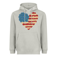 Moon Dust american heart flag Heavyweight Hoodie - MaliasSmallBusiness