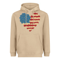 Mushroom american heart flag Heavyweight Hoodie - MaliasSmallBusiness
