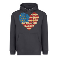 Smoke american heart flag Heavyweight Hoodie - MaliasSmallBusiness