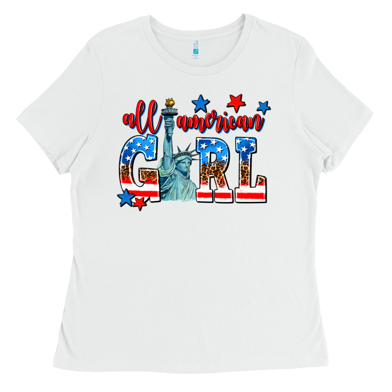All American Girl Ladies Tee by AdoDesignShop | Teevron