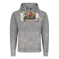 Cloud Rock Mardi Gras Truck And Fleur De Lis Crawfish Vintage Hoodie - RanaPortraitStore