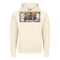 Vintage Artic Mardi Gras Truck And Fleur De Lis Crawfish Vintage Hoodie - RanaPortraitStore