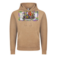Vintage Coffee Mardi Gras Truck And Fleur De Lis Crawfish Vintage Hoodie - RanaPortraitStore