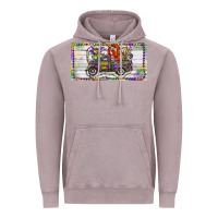 Vintage Zinc Mardi Gras Truck And Fleur De Lis Crawfish Vintage Hoodie - RanaPortraitStore