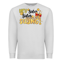 Dove Grey softball sister Premium Sweatshirt - MaliasSmallBusiness
