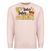 Pale Pink softball sister Premium Sweatshirt - MaliasSmallBusiness