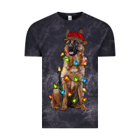 Cloud Black christmas german shepherd Vintage Tee - RanaPortraitStore