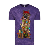 Cloud Purple christmas german shepherd Vintage Tee - RanaPortraitStore