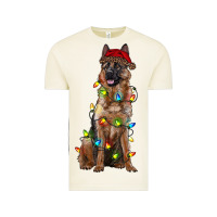 Christmas German Shepherd Vintage Tee | Teevron