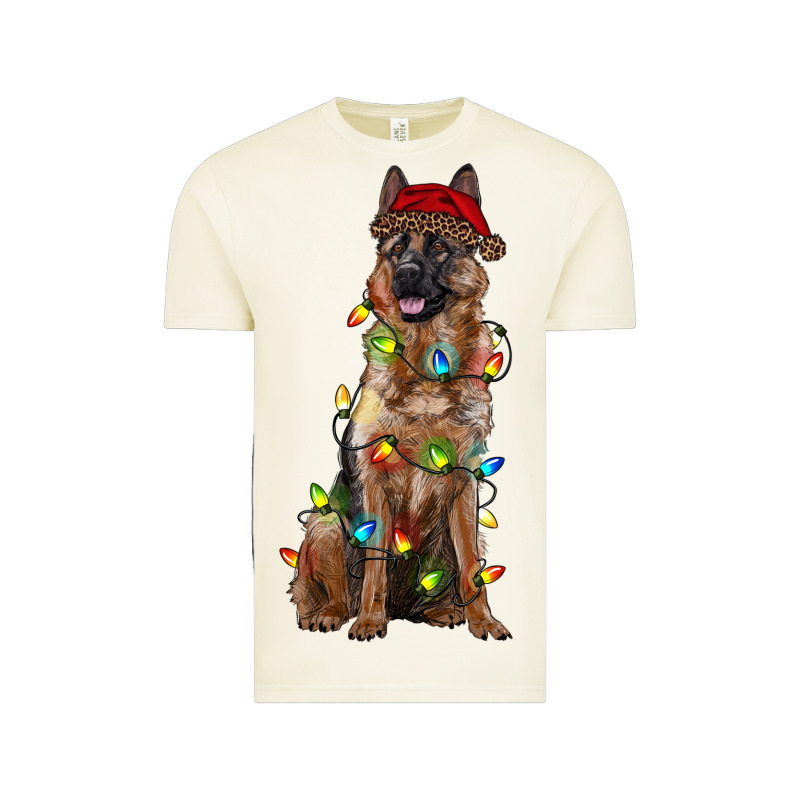 Christmas German Shepherd Vintage Tee by RanaPortraitStore | Teevron