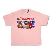 Salmon American teacher Urban Heavy Tee - Zillion Design Studio