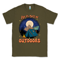 Army Green life is better outdoors Classic Tee - JahusDesignShop